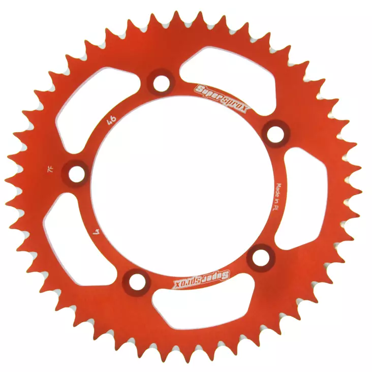 Takaratas Supersprox KTM 60/65SX 97- Oranssi 46T - Motocrossin ja enduron takahammasarattaat - 6438471311037 - 2