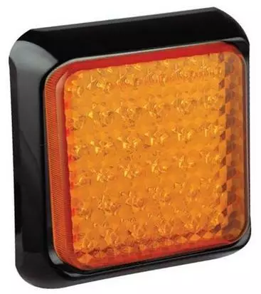 Takavilkku led keltainen 100x28mm 12-24V - Peräkärryn takavalot  - 9335962009947 - 1