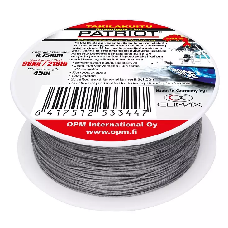 Takilakuitu 45m Patriot Downrigger - Takilat - 6417512533447 - 1