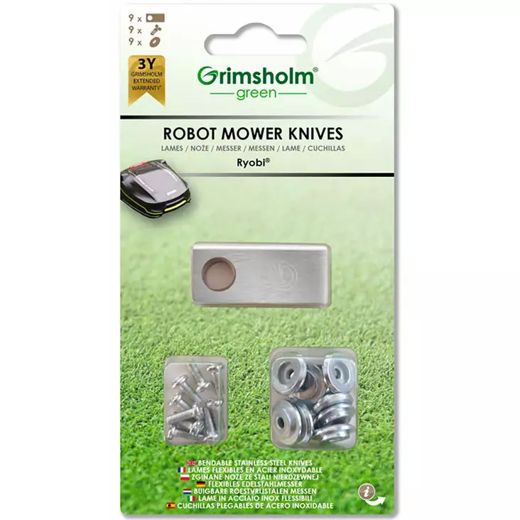 Eurogarden teräsarja ryobi roboyagi 800 robottileikkuriin - Ruohonleikkurin terät - 6438471282887 - 1