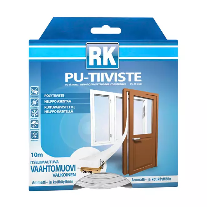 tiivistenauha vaahtomuovia pölytiiviste - Tiivisteet ja tiivistenauhat - 6418091343007 - 1