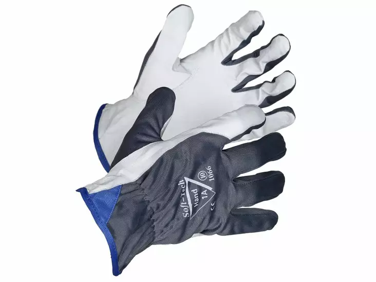 työhanska soft-tech siannahkaa ja nylonia - Asentajankäsineet - 6420217106687 - 1