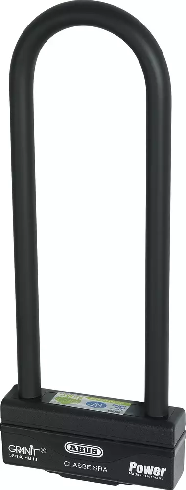 U-lukko Abus Granit Power 58 140mm - Pienkoneen lukot ja -tarvike - 4003318328657 - 2