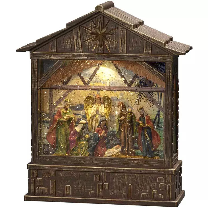 Konstsmide led seimiasetelma ruskea 25 cm - Pöytävalokoristeet - 7318304274007 - 1