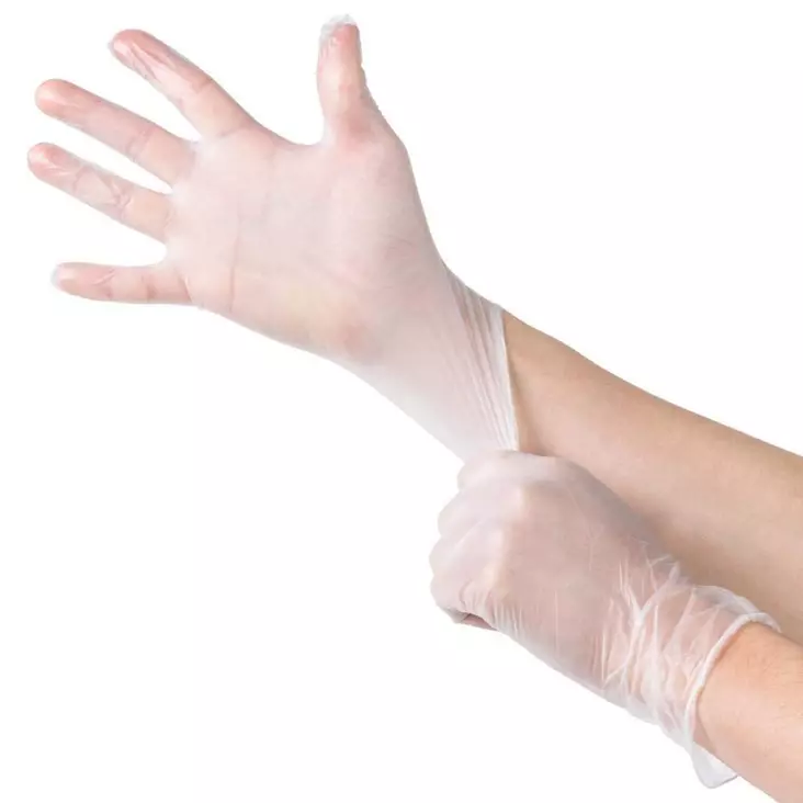 Kertakäyttökäsineet vinyylistä - Siivouskäsineet ja muu siivoustarvike - 6438168108247 - 1