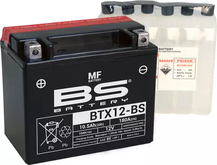 Akku BS Battery BTX12-BS MF (cp) 4.025kg - Pienkoneakut 10-30Ah - 3661451001038 - 2