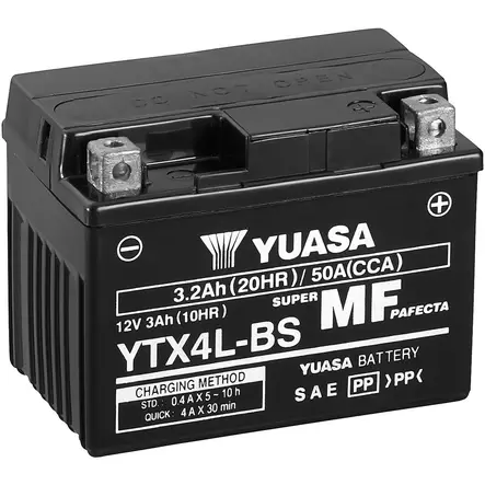 Akku Yuasa YTX4L-BS 3,2Ah Scootteri - Pienkoneakut 2-5Ah - 5050694007088 - 1