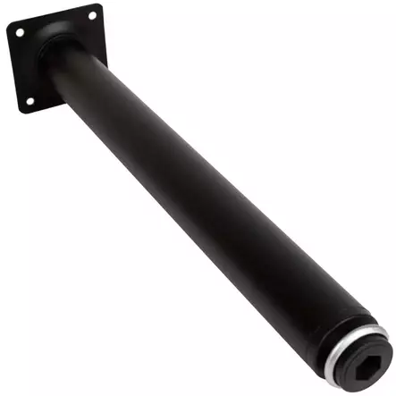 Teräksinen putkijalka 400 mm musta - Kalustejalat ja kalustesuojat - 6414676023128 - 2