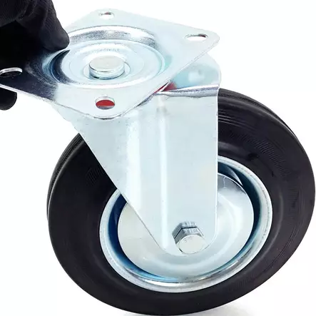 Kalustepyörä kääntyvä metallivanne 200mm - Kalustepyörät - 6419773560668 - 1