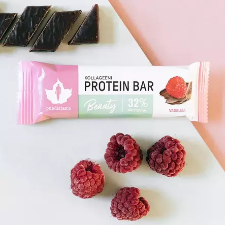 kollageeni beauty proteiinipatukka vadelma puhdistamo - Patukat - 6430039222588 - 2