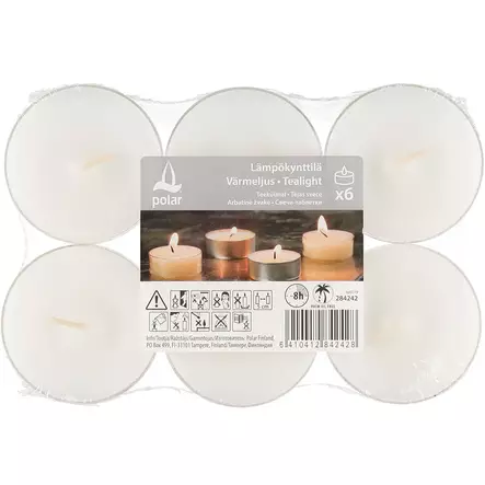 Isot tuikut kirkkaassa kipossa polar - Lämpökynttilät - 6410412842428 - 2