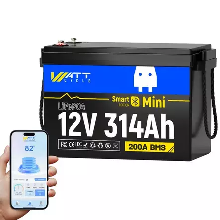 Lifepo4 akku smart 314ah mini bluetooth - LifePO4-akut - 6438471354348 - 1