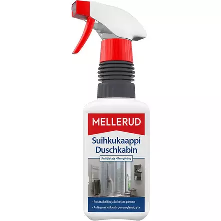 Mellerud suihkukaapin puhdistaja 0,5l kalkin poistoon - Saniteettipesuaineet - 4004666110758 - 1