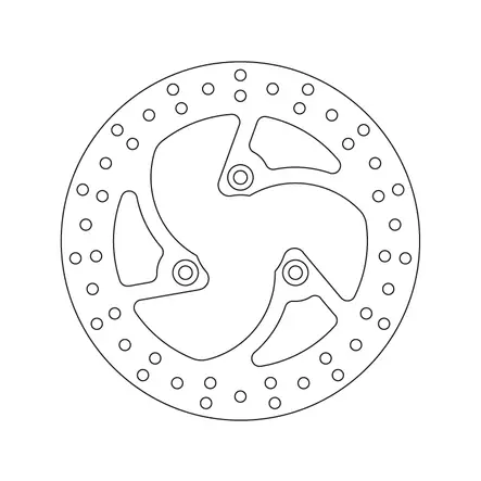 Moottoripyörän jarrulevy Brembo Serie Oro - Moottoripyörän jarrulevyt - 68B40758 - 2