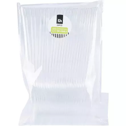 Kevyt muovilusikka tarjoilukäyttöön - Kertakäyttöruokailuvälineet ja servetit  - 8720573855198 - 2