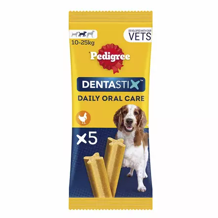 Pedigree dentastix kana puruluut keskikokoisille koirille - Koiran hampaidenhoitotuotteet - 5998749145838 - 1