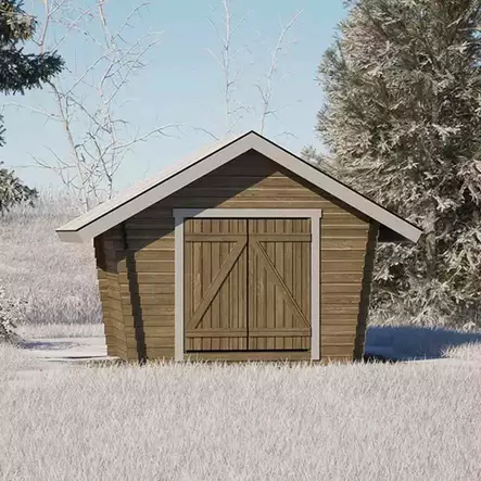 Hirsilato u6 umpiseinä pihavarasto - LP Garden piharakennukset - 6424110251048 - 1