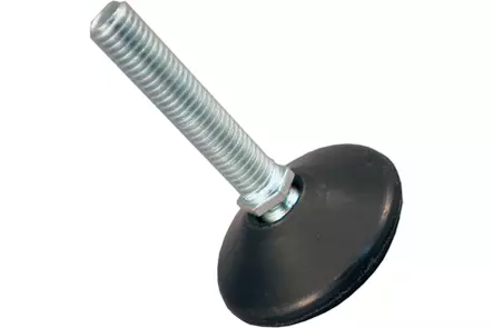 Säätöjalka M10 x 50mm musta - Kalustejalat ja kalustesuojat - 6414675065068 - 1