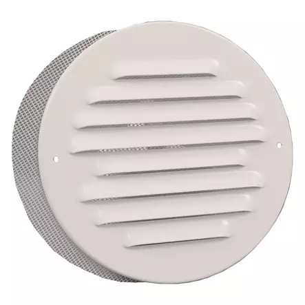 ilmanvaihtosäleikkö 100mm valkoinen - Poistoilmapuhaltimet ja ilmanvaihto - 4750492000458 - 1