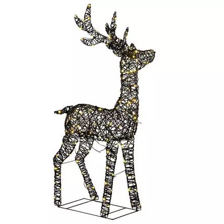 Konstsmide led valoporo 130 cm rottinkityylinen - Led-eläimet - 7318300030768 - 1