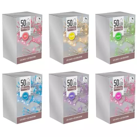 Värivalot valosarja paristokäyttöinen - Valosarjat ja valonauhat - 8719202599848 - 1