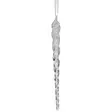 Weiste kuusenkoriste lasikierre jääpuikko 15cm irisoiva kirkas - Kuusenkoristeet - 6412740136088 - 1