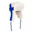 Pehmeä neulottu karvahattu suomen lippu - Päähineet - 6418536042168 - 4