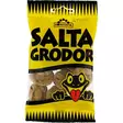 Suolaiset salmiakkisammakot 65 g - Karkkipussit - 7392257031658 - 1