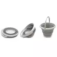 Taittoämpäri caravan 10l harmaa - Ämpärit - 6438471348958 - 2