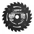 Camex pyörösahanterä pro 165x20 mm 24t akkupyörösahoille - Kuviosahanterät - 6438152037218 - 1