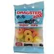 Dragster 2000 kirpeät hedelmärenkaat karkkipussi - Karkkipussit - 7312210099518 - 1