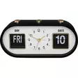 Retro herätyskello kalenterilla mustavalkoinen - Herätyskellot - 6410416328478 - 1