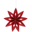 Punainen huopatähti 32 cm on kaunis joulukoriste - Joulukoristeet - 6410416510118 - 1