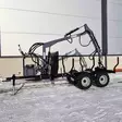 Hydraulinen tukkikärry traktorin tai mönkijän perään 430cm puomilla - Mönkijän peräkärryt ja tukkikärryt - 6438471032468 - 1