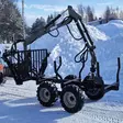 Tukkikärry hydraulinen 430cm puomilla mönkijän tai traktorin perään - Mönkijän peräkärryt ja tukkikärryt - 6438471032468 - 2