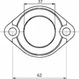Imukurkku Polaris - moottorikelkan - Moottorikelkan kaasuttimen laipat ja imu - 0710058 - 4