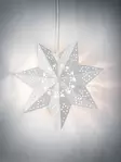 Koristetähti Leena led 30cm valkoinen - Paperitähdet ja metallitähdet - 6435200213198 - 1
