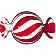 Kulho candy 26x15cm raidallinen tarjoiluastia - Koriste-esineet - 6410416579948 - 1