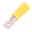 Laattaliitin uros 6,3mm 50kpl keltainen - Abikot - 6438471273458 - 1