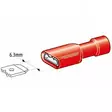 autoline lattaliitin 6,3mm 10kpl punainen - Abikot - 6438255200038 - 2