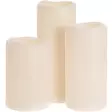 Led kynttilä ivory 3 kpl setti - Led-kynttilät - 8719987676628 - 1