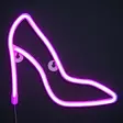 Pinkki led neonvalo korkokenkä finnlumor - Valokoristeet - 6410416486888 - 2