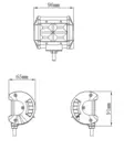 Led työvalopaneeli 48W 10-30V Kinwons Flood - Työvalot - 109-8548 - 3