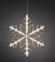 Lumihiutale 24led 40cm lämmin valkoinen - Valokoristeet - 7318304401038 - 4