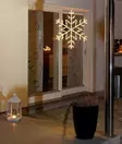 Lumihiutale 24led 40cm lämmin valkoinen - Valokoristeet - 7318304401038 - 2