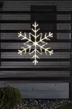 Lumihiutale 24led 40cm lämmin valkoinen - Valokoristeet - 7318304401038 - 3