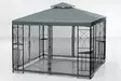 Paviljongin harmaa varakatto hyttysverkolla - Piharakennukset, kalusteet ja koristeet - 6438168093888 - 1