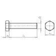 Sinkitty kuusioruuvi M8 8x30mm - Pultit ja kuusioruuvit - 4024835975698 - 2