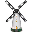 Tuulimylly puutarhakoriste solar valolla - Puutarhapatsaat - 6410416534268 - 1
