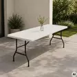 Taittopöytä mustalla metallirungolla - Terassikalusteet - 8721037854108 - 2
